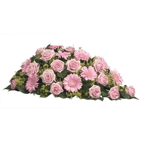 Rouwarrangement Roze